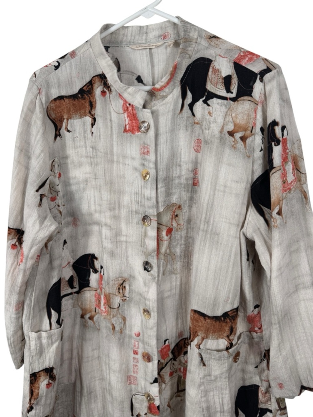Soft Surroundings Song Dynasty Tunic Shirt, Size 1X - Picture 3 of 8